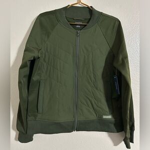 Jaanuu women’s green bomber jacket size large